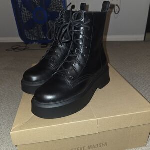 Black Combat Women's Boots